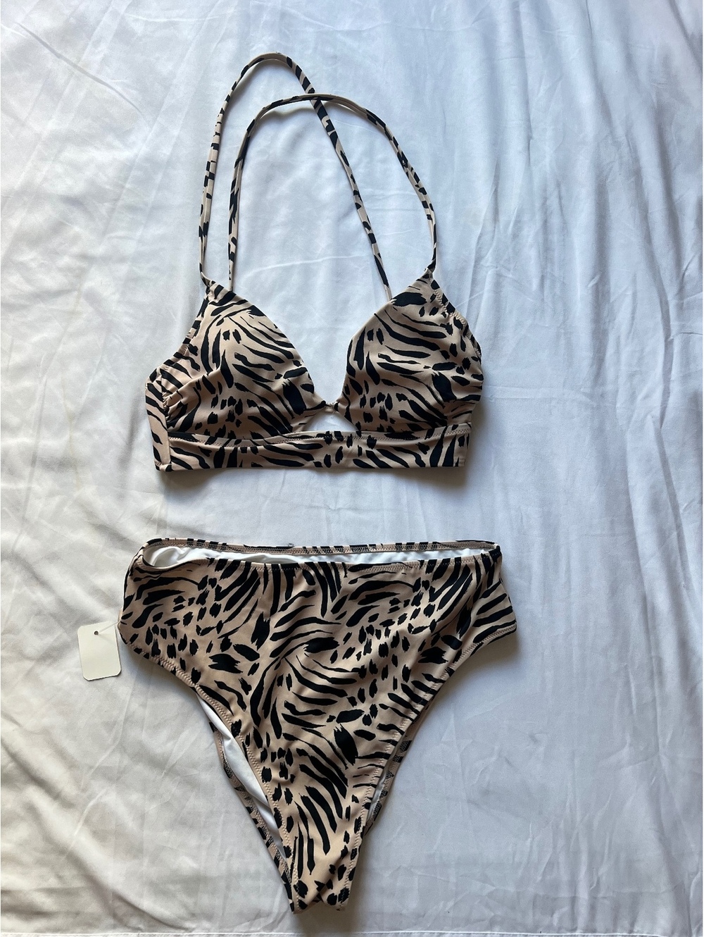 Leopard Print 2 Piece Swim Set